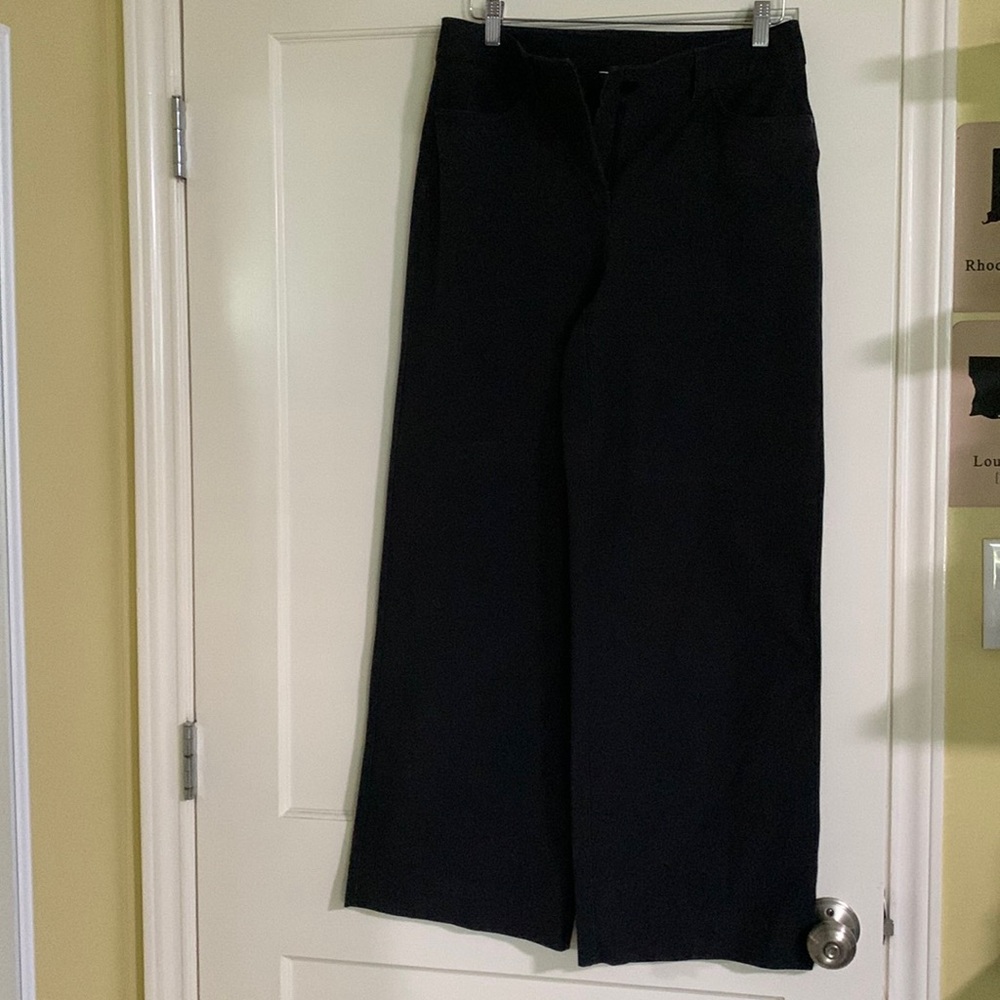 Lululemon City Sleek black 5-pocket high-rise wide leg pants